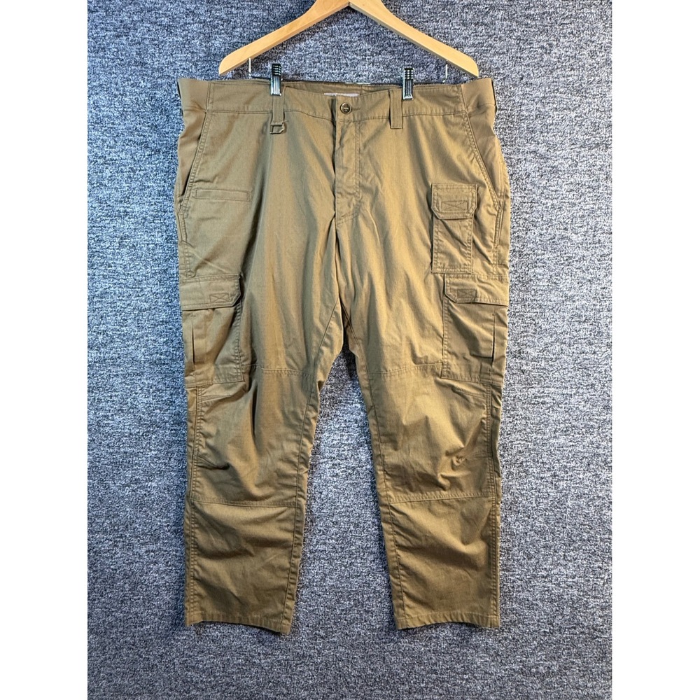5.11 Tactical Mens Cargo Pants 42x30 Coyote Brown Tan Ripstop Utility Workwear